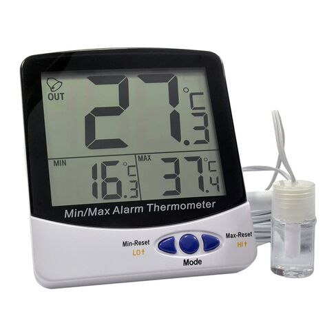 Thermco ACC895WB ميزان حرارة رقمي لزجاجة عرض ثلاثية ذات أرقام كبيرة، تطبيق حمامات المياه، نطاق -50 إلى 70 درجة مئوية in Kuwait