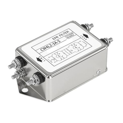 Single-Phase Bipolar Power Filter CW4EL2-S 3A/6A/10A/20A/30A Circuit purifies EMI Anti-Jamming Type CW4L2-10A-S Las(CW4L2-3A-S) in Kuwait