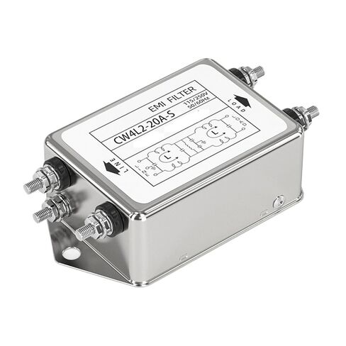 Single-Phase Bipolar Power Filter CW4EL2-S 3A/6A/10A/20A/30A Circuit purifies EMI Anti-Jamming Type CW4L2-10A-S Las(CW4L2-3A-S) in Kuwait
