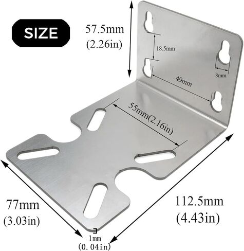 2PCS Stainless Steel 10" and 20" Water Filter Housing Bracket，Water Filters Housing Stainless Steel Fixed Bracket，Machine Metal Fixed Bracket in Kuwait