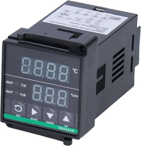 جهاز التحكم بدرجة الحرارة والرطوبة MH0348، شاشة ذكية رقمية دقيقة AC85250V لغرفة التوزيع في صندوق الكمبيوتر in Kuwait