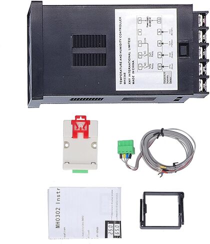 جهاز التحكم بدرجة الحرارة والرطوبة MH0348، شاشة ذكية رقمية دقيقة AC85250V لغرفة التوزيع في صندوق الكمبيوتر in Kuwait