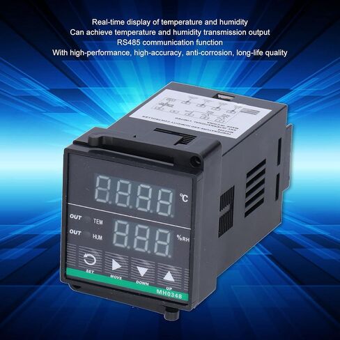 جهاز التحكم بدرجة الحرارة والرطوبة MH0348، شاشة ذكية رقمية دقيقة AC85250V لغرفة التوزيع في صندوق الكمبيوتر in Kuwait