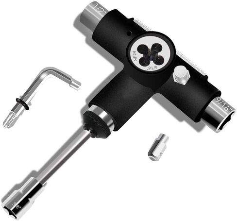 Skateboard Repair Tools Kit,T-Shaped Skateboard Tool with Allen Wrench Portable Multifunctional Replacement Skate Also for Scooter, Bike, Roller in Kuwait
