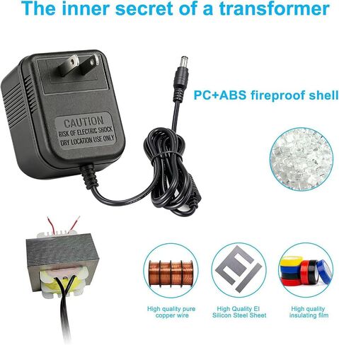 استبدال محول طاقة البيانو الإلكتروني DC10V | لياماها PA-3 PA-3B PA-3C PA-3BU، سلك طاقة طويل للغاية 9.8 قدم/3 متر in Kuwait