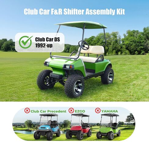 10L0L Golf Cart Forward & Reverse Shifter Assembly Kit for Club Car DS 1992-Up Gas, with Handle & Micro Switch, Replaces OEM 1012987 in Kuwait