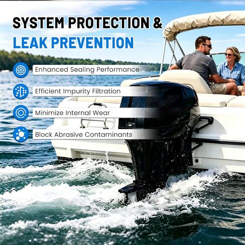 طقم صيانة خارجي بحري 8M0090559 متوافق مع Mercury 40HP 50HP 60HP EFI 4-Stroke 4CYL Outboard، BigFoot & CT Gearcase، استبدال طقم الصيانة لمدة 300 ساعة in Kuwait