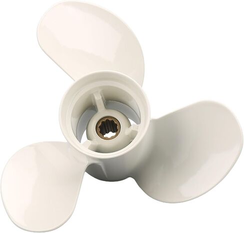 9 7/8 x 12-F مروحة خارجية للقارب متوافقة مع محركات ياماها الخارجية 20HP 25HP 30HP 3 شفرات/10 أسنان بديلة #664-45954-01-00 in Kuwait
