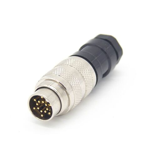 Industrial Connector Signal M16 14 Pin Straight Waterproof Male Cable Plug Non-Shield in Saudi Arabia