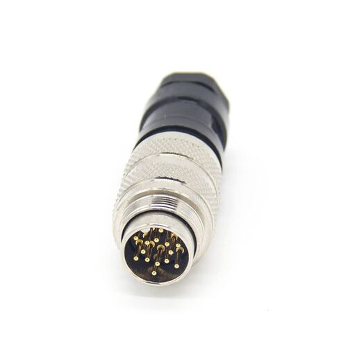 Industrial Connector Signal M16 14 Pin Straight Waterproof Male Cable Plug Non-Shield in Saudi Arabia