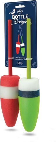 Genuine Fred Bottle Buoys Lobster Buoy Bottle Brush Long-Handle Sponges, Set of 2, Fun and Unique Nautical Design, Gift-Ready Packaging in Kuwait