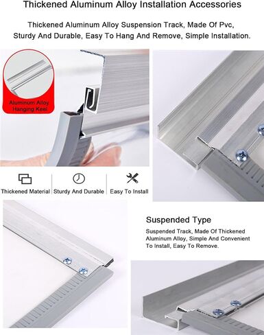 Plastic Strip Door Curtain, Magnetic Self-Closing Plastic Door Curtain PVC Strip, Windproof Cold-Proof Thermal Insulated Partition, Commercial Entry Doors for Store Office Warehouse in Kuwait