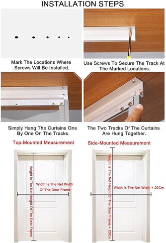 Plastic Strip Door Curtain, Magnetic Self-Closing Plastic Door Curtain PVC Strip, Windproof Cold-Proof Thermal Insulated Partition, Commercial Entry Doors for Store Office Warehouse in Kuwait