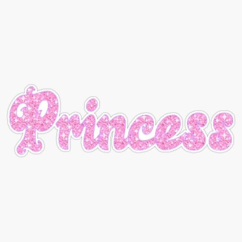 Pink Princess Bumper Sticker Vinyl Decal 5" in Kuwait