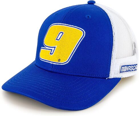 The Game Chase Elliott Big Number 9 NASCAR Mesh Back Hat Blue/White in Kuwait