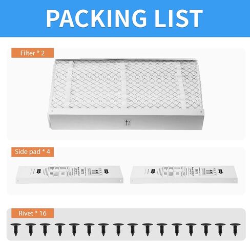 2 حزمة X6673 20x25x5 فلتر هواء بديل للينوكس X6673 HCF20-11، FC100A1037، نظام التدفئة والتهوية وتكييف الهواء للفرن، MERV 11، الحجم الفعلي: 19.75 × 24.75 × 4.38 بوصة in Kuwait
