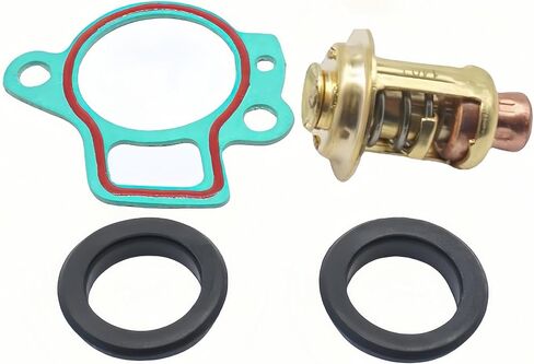825212001 Outboard Thermostat Repair Kit for Mercury 25-40 HP Boat Motors | 140°F / 60°C, Fits Marine 25 30 40 HP Carb EFI 3 Cyl Engines, Replaces 855676A1, 825212, 825212001, Sierra 18-3642, 18-0835 in Kuwait