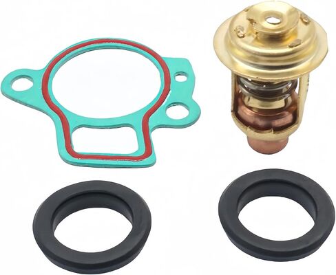 825212001 Outboard Thermostat Repair Kit for Mercury 25-40 HP Boat Motors | 140°F / 60°C, Fits Marine 25 30 40 HP Carb EFI 3 Cyl Engines, Replaces 855676A1, 825212, 825212001, Sierra 18-3642, 18-0835 in Kuwait