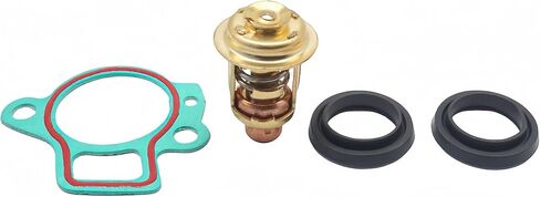 825212001 Outboard Thermostat Repair Kit for Mercury 25-40 HP Boat Motors | 140°F / 60°C, Fits Marine 25 30 40 HP Carb EFI 3 Cyl Engines, Replaces 855676A1, 825212, 825212001, Sierra 18-3642, 18-0835 in Kuwait