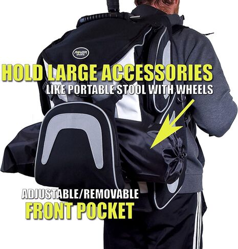 Rover Sports The Packhopper - Tennis Backpack and Ball Hopper in One - Tennis Ball Cart - Tennis Racket Bag and Ball Picker Upper also available for Pickleball in Kuwait