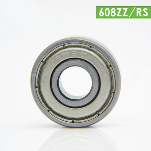 Ball Bearings Iron Cover Shield 608ZZ Z2 Bearing Steel Deep Groove Ball Bearing 8mmx22mmx7mm 10Pcs in Kuwait