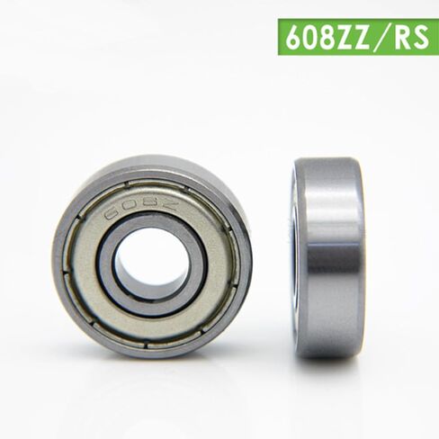 Ball Bearings Iron Cover Shield 608ZZ Z2 Bearing Steel Deep Groove Ball Bearing 8mmx22mmx7mm 10Pcs in Kuwait