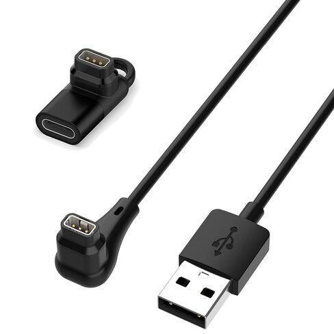 شاحن Kissmart لساعة Coros Pace 4/Apex 4/Pace Pro/Nomad الذكية | كابل شحن 90 درجة USB C محول لـ Coros Pace 4، APEX 4، Pace Pro، Nomad in Kuwait