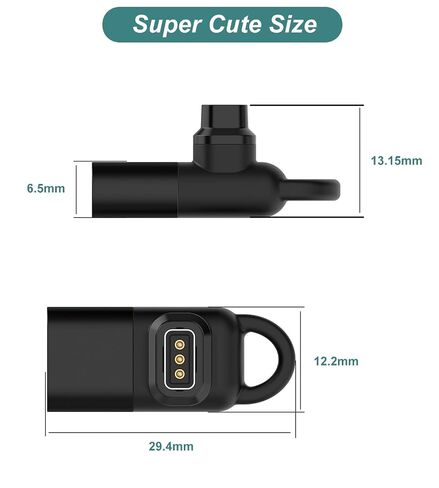 شاحن Kissmart لساعة Coros Pace 4/Apex 4/Pace Pro/Nomad الذكية | كابل شحن 90 درجة USB C محول لـ Coros Pace 4، APEX 4، Pace Pro، Nomad in Kuwait