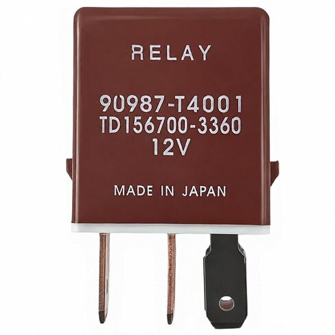 90987-T4001 TD156700-3360 12V 5-Pin Cooling Fan No.2 Relay 1 Pack Fit Toyota Lexus Camry Corolla RAV4 Highlander Yaris Vios، قارن 90987-04004 90084-98032، مرحل إضافي لصندوق الصمامات in Kuwait