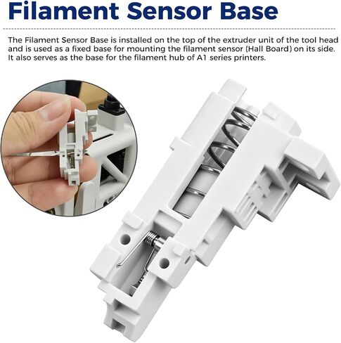 Bamboo Original Filament Sensor Base for Bambu lab A1/A1 Mini 3D Printer, Fixed Base for Mounting the Filament Sensor (Hall Board) and the Filament Hub in Kuwait