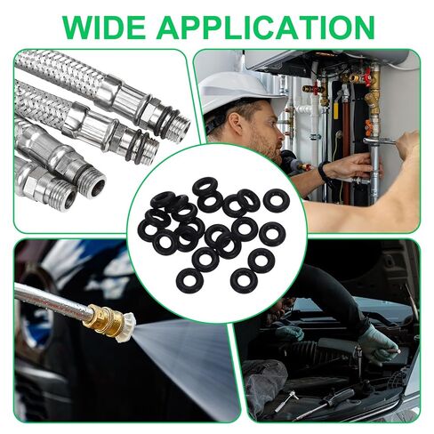 PATIKIL Silicone O-Rings, 50 Pcs 21mm OD 14.8mm ID 3.1mm Thick Sealing Washer Gasket Rings for Car Auto Vehicle Plumbing Repair Air Gas Sealing Connections, Black in Kuwait