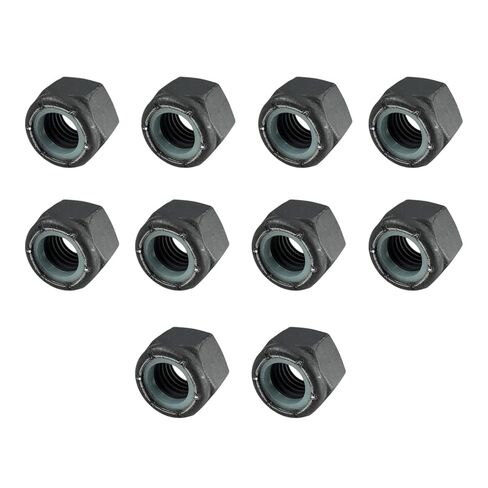 BCP Fasteners 5/8-11 Black Phosphate Nylon Insert Hex Lock Nuts (10 Qty) - BCP1239 in Kuwait