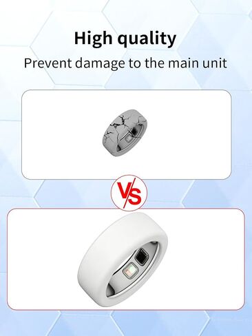 for OURA Ring5 Silicone Ring Protector,BOVUGAC Ultra-Thin Elastic Smart Ring Sleeve,Waterproof Anti-Drop, Compatible with OURA Ring 5,All Round Protection.(Size:10~13)-Black+White in Kuwait