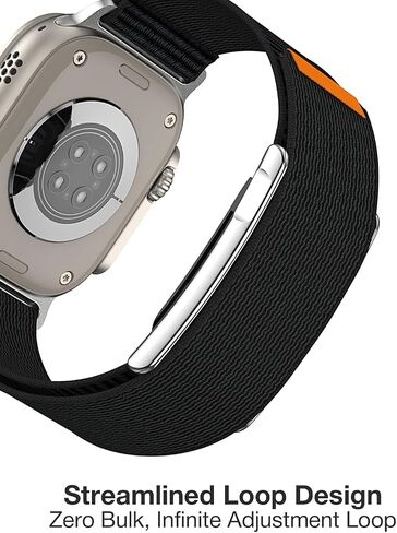 حزام كومبو رياضي من النايلون مع حافظة معدنية ممتصة للصدمات لساعة WHOOP 5.0 وساعة Apple، حزام بديل مزدوج الجهاز قابل للتعديل لـ 38/40/41/42(S10) ملم in Saudi Arabia