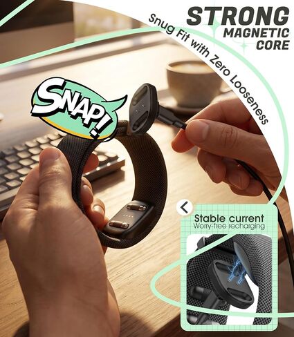 محول USB C متوافق مع شاحن RayBan Meta Display العصبي، شاحن مغناطيسي سريع، موصل شحن من النوع C إلى النوع C، محول شحن محمول للسفر/السيارة/الهاتف/الكمبيوتر المحمول - أسود in Kuwait
