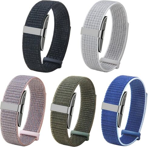 5 Pack Breathable Nylon Loop Sport Hume Band Replacement Strap, Compatible with Hume Band Fitness Women Men in Kuwait