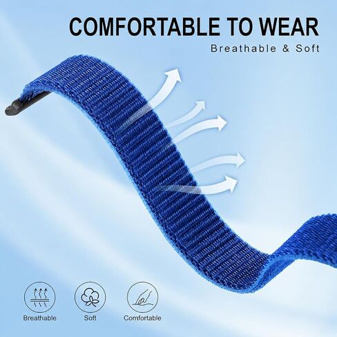 5 Pack Breathable Nylon Loop Sport Hume Band Replacement Strap, Compatible with Hume Band Fitness Women Men in Kuwait