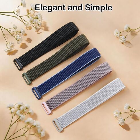 5 Pack Breathable Nylon Loop Sport Hume Band Replacement Strap, Compatible with Hume Band Fitness Women Men in Kuwait