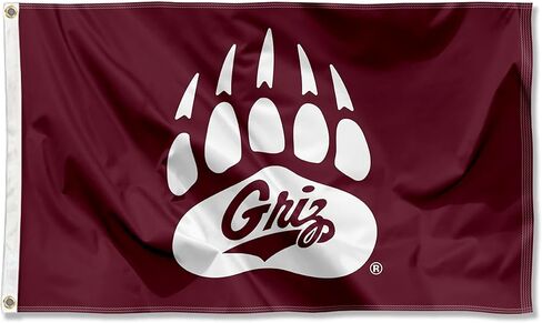 Montana Grizzlies Paw Logo 3x5 Grommet Flag in Kuwait