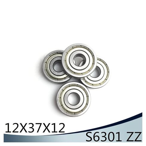 S6301ZZ Bearing 12 * 37 * 12 mm (10PCS) ABEC-1 S6301 Z ZZ S 6301 440C Stainless Steel S6301Z Ball Bearings in Kuwait
