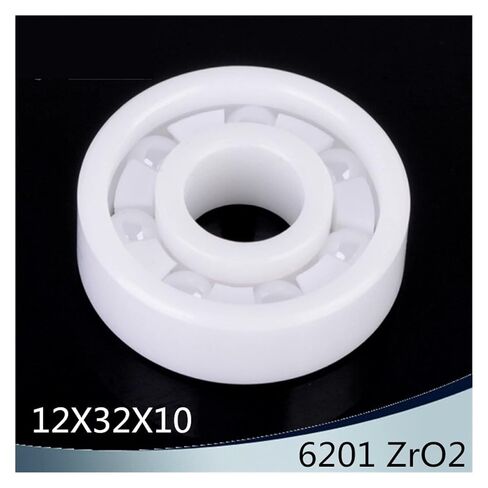 6201 Full Ceramic Bearing (4pcs) 12 * 32 * 10 mm ZrO2 Material 6201CE All Zirconia Ceramic Ball Bearings in Kuwait