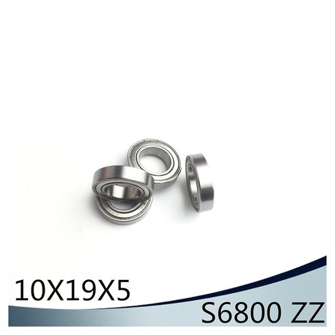 S6800ZZ تحمل 10*19*5 مم (10 قطعة) ABEC-1 S6800 Z ZZ S 6800 440C الفولاذ المقاوم للصدأ S6800Z الكرات in Kuwait