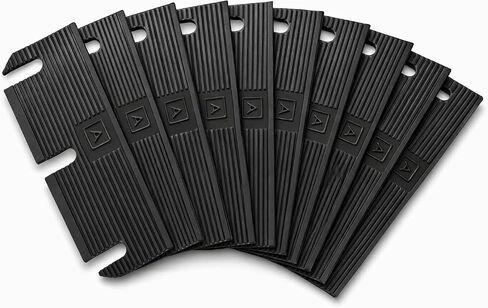 3 Inch Door Hinge Shims (10 Pack), 0.0625 Inches Plastic Spacers for Interior Doors, Cuttable Ridges, Fix Sagging or Rubbing Doors, Easy Install in Kuwait