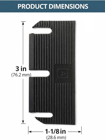 3 Inch Door Hinge Shims (10 Pack), 0.0625 Inches Plastic Spacers for Interior Doors, Cuttable Ridges, Fix Sagging or Rubbing Doors, Easy Install in Kuwait
