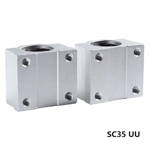 2pc SC35UU SCS35UU 35mm Linear Ball Bearing Block CNC Router with LM35UU Bush Pillow Block Linear Shaft for CNC 3D Printer Parts in Kuwait