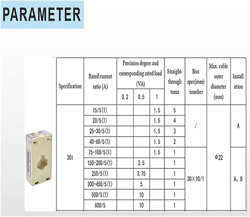 AKH-0.66/I 30I 200/5 فئة 0.5 دقة المحول الحالي الجهد المقنن 0.66kV Dia.22mm الاستشعار in Kuwait