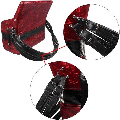 Accordion Shoulder Strap, Adjustable PU Leather Arm Strap for Musicians Comfortable Stage Performance Practice Use in Kuwait