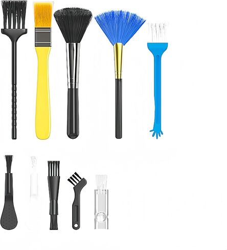 Keyboard Cleaning Kit 3-in-1, 10-Piece Handheld Dust Remover with Soft Brushes for Electronics, Office and Home, Colorful in Kuwait