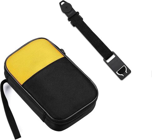 KingSung Zippered Soft Carrying Meter Case Bundle with Magnet Hanger Kit for Fluke 117/116/115/114/113 Digital Multimeter Many More, with Thick Wrist Strap and Built-in Shock-Proof Cotton in Saudi Arabia