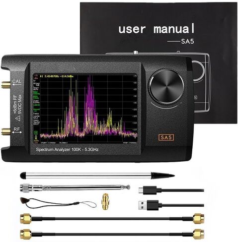SA5 4 بوصة IPS LCD محمول لمحلل الطيف 100 كيلو هرتز - 5.3 جيجا هرتز مولد إشارة متعدد الوظائف لاختبار الترددات اللاسلكية (أ) in Kuwait